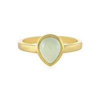 Aqua Chalcedony Silver Ring