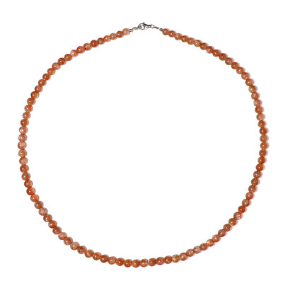 Sunstone Silver Necklace