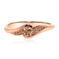 14K VS1 Argyle Rose De France Diamond Gold Ring