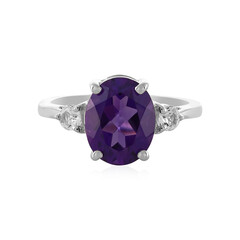 Siberian Amethyst Silver Ring