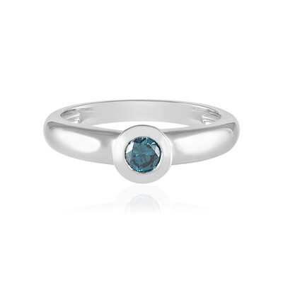 9K I2 Blue Diamond Gold Ring (KM by Juwelo)