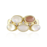 Rainbow Moonstone Silver Ring (KM by Juwelo)