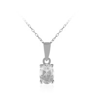 White Topaz Silver Necklace