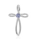 Unheated Tanzanite Silver Pendant