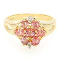 18K Unheated Padparadscha Sapphire Gold Ring (AMAYANI)