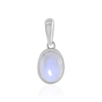 Rainbow Moonstone Silver Pendant