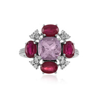 Rose de France Amethyst Silver Ring