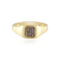 I3 Brown Diamond Silver Ring