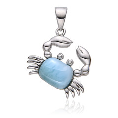 Larimar Silver Pendant