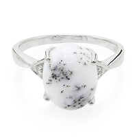 Dendritic Agate Silver Ring