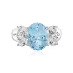 Sky Blue Topaz Silver Ring