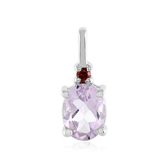 Rose de France Amethyst Silver Pendant