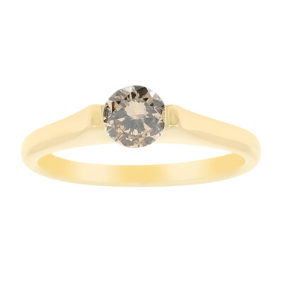 9K SI2 Argyle Champagne Diamond Gold Ring (de Melo)