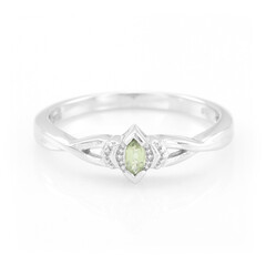 Cuprian Tourmaline Silver Ring