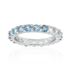 Sky Blue Topaz Silver Ring