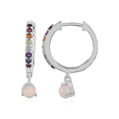 Welo Opal Silver Earrings