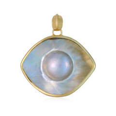 Mabe Pearl Silver Pendant (Bali Barong)