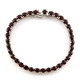 Mozambique Garnet Silver Bracelet