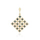 9K SI1 Blue Diamond Gold Pendant