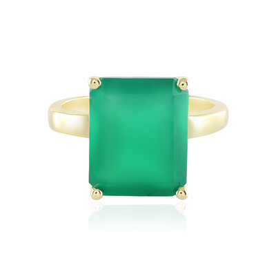 Green Onyx Silver Ring