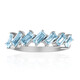 Swiss Blue Topaz Silver Ring