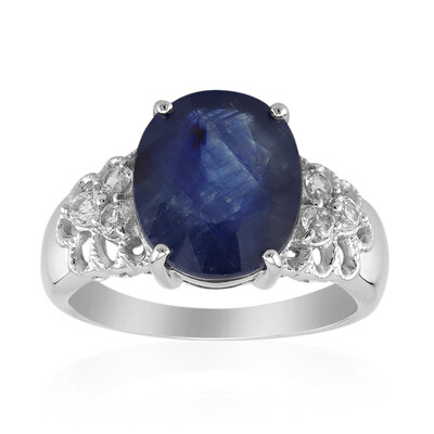 Blue Sapphire Silver Ring