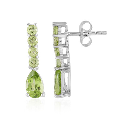 Peridot Silver Earrings