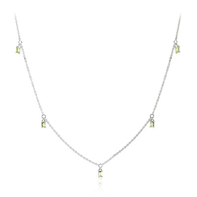 Peridot Silver Necklace