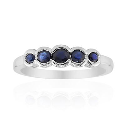 Blue Sapphire Silver Ring