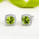 Peridot Silver Earrings