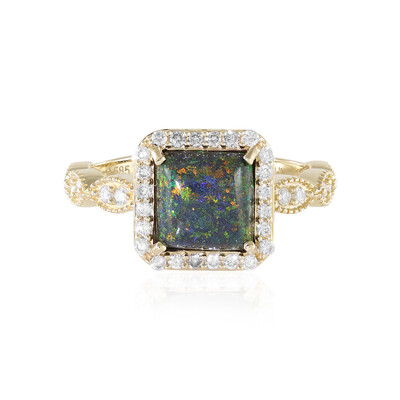 14K Andamooka matrix opal Gold Ring (AMAYANI)