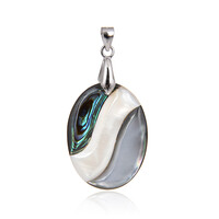 Abalone Shell Silver Pendant