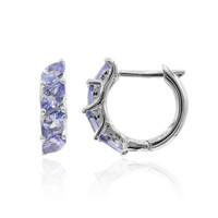 Tanzanite Silver Earrings