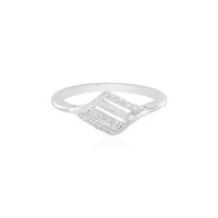 I2 (I) Diamond Silver Ring