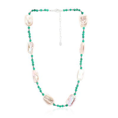 Keshi pearl Silver Necklace (TPC)