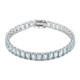 Sky Blue Topaz Silver Bracelet