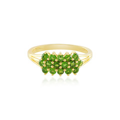 Russian Diopside Silver Ring