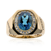 14K London Blue Topaz Gold Ring (CIRARI)