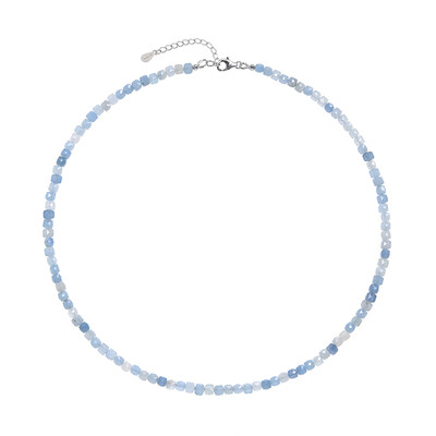 Aquamarine Silver Necklace