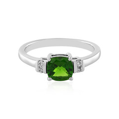 Russian Diopside Silver Ring