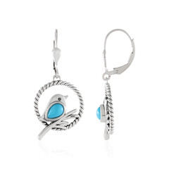 Sleeping Beauty Turquoise Silver Earrings (Desert Chic)