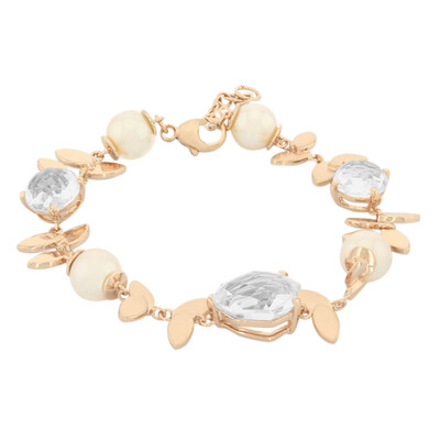 White Quartz Silver Bracelet