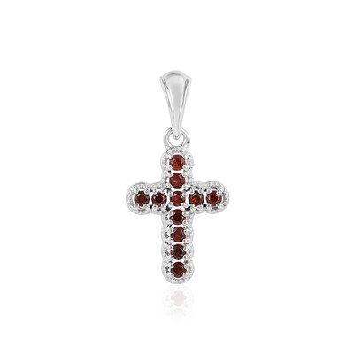 Mozambique Garnet Silver Pendant