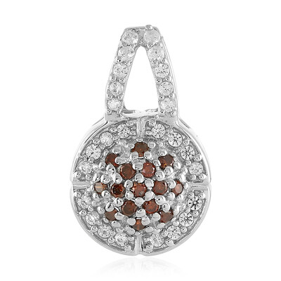 I3 Cognac Diamond Silver Pendant