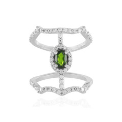 Russian Diopside Silver Ring