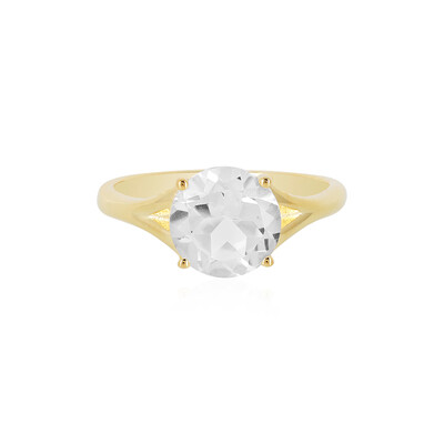 White Topaz Silver Ring