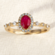 10K AAA Mozambique Ruby Gold Ring