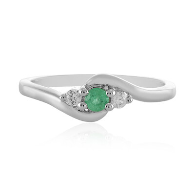 Ethiopian Emerald Silver Ring