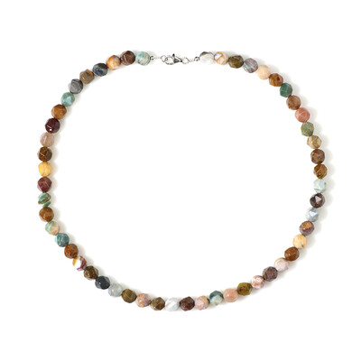 Ocean Jasper Silver Necklace