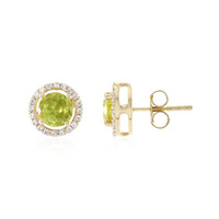 9K Sphene Gold Earrings